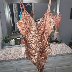 Snakeskin bodysuit